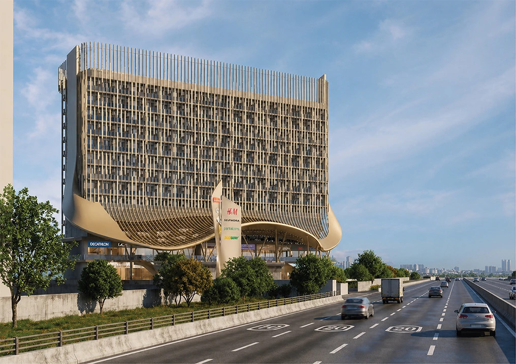 Karyan Group tower elevation on NH-24, Ghaziabad