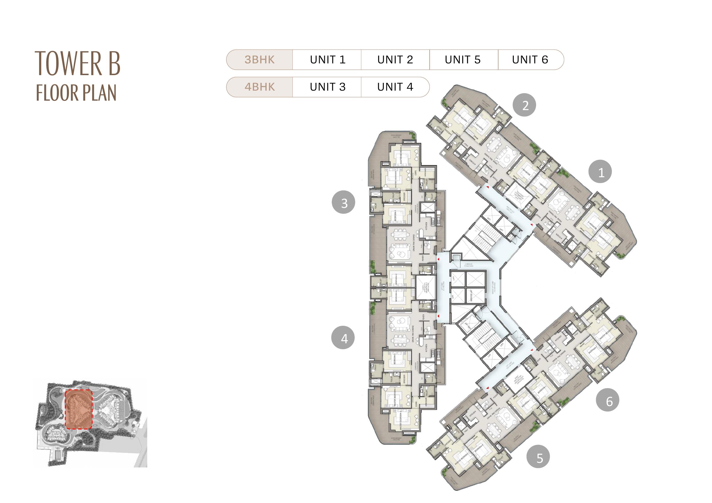 Tower B Floor Plan